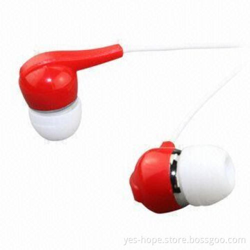 Stylishly Designed Metal Earphones with 60mW Maximum Input Power and 3.5mm Stereo Plug
